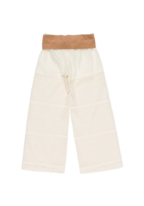 Pantalone con fiocco Lù-Lù BY MISS GRANT | LL4266LATTE